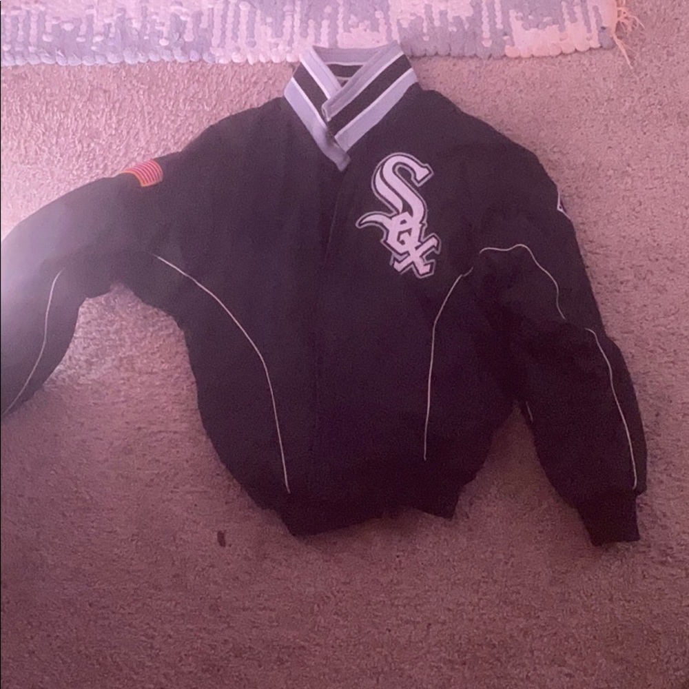 Vintage white Sox majestic medium coat